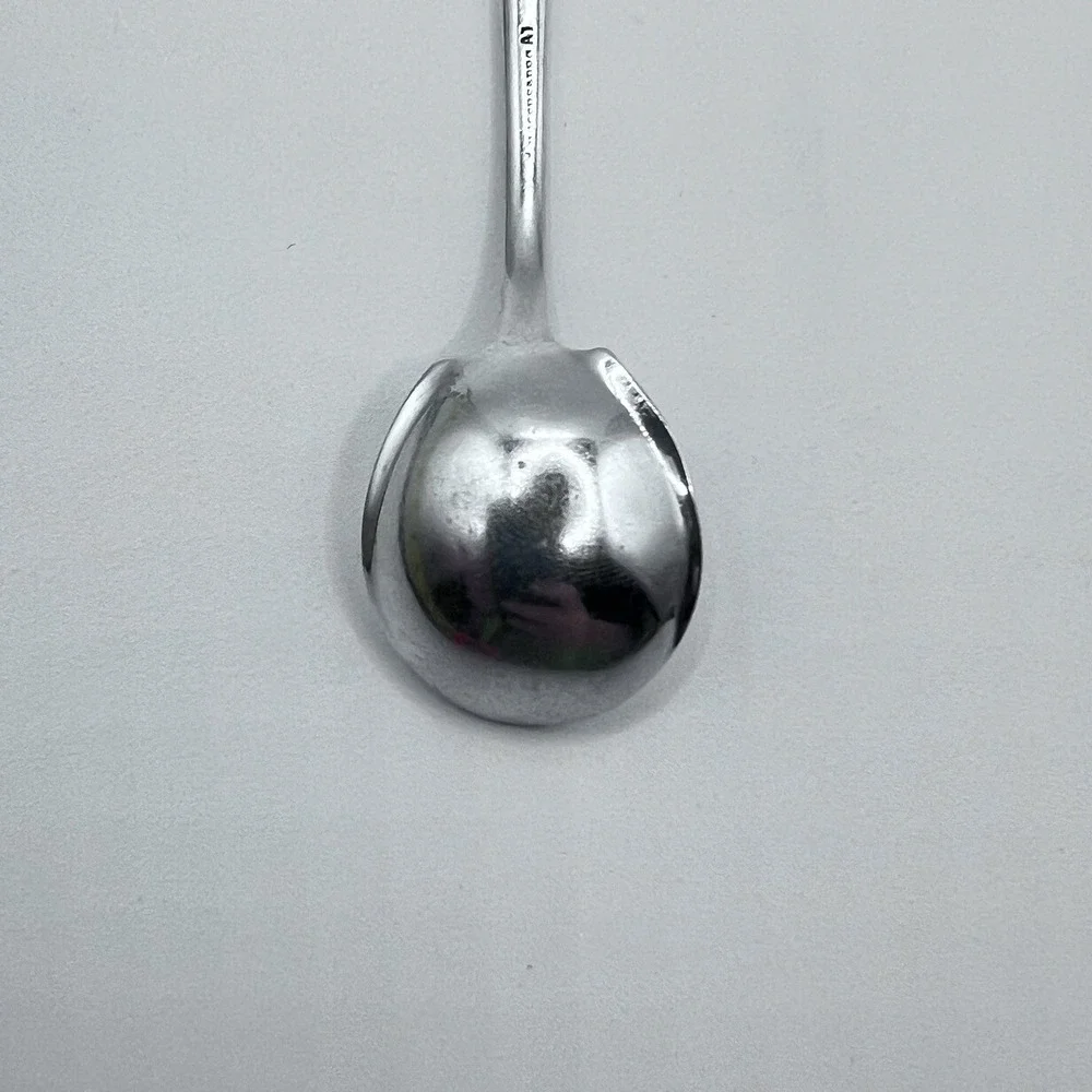 Rogers & Bros A1 Newport Chicago 1879 Silverplate Master Salt Spoon Monogram M